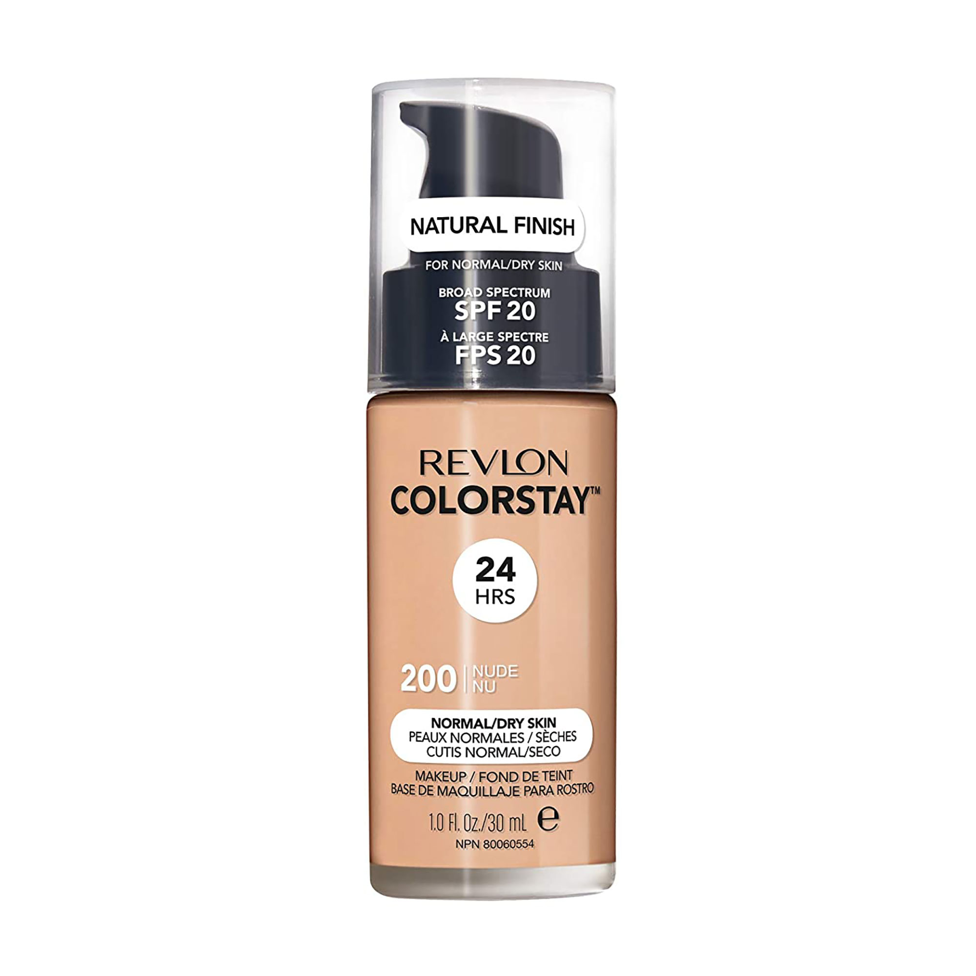 Тональний крем для обличчя Revlon ColorStay Makeup for Normal/Dry Skin SPF 20 для нормальної та сухої шкіри, 200 Nude, 30 мл